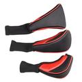 Golf Club Head Cover 1 3 4 5 7 X Driver Fairway Woods Headcovers Hybrid Head Cover Set with Interchangeable Tags Fits Fairway And Driver Clubs New Red L