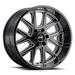 G-FX TM6 Rim 18X9 6X139.7 Offset 12 Gloss Black Milled (Quantity of 1)