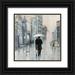 Purinton Julia 20x20 Black Ornate Wood Framed with Double Matting Museum Art Print Titled - Spring Rain New York Neutral Crop