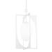 F1218-GSW-Troy Lighting-Enzo - 1 Light Pendant In Contemporary Style-32 Inches Tall-White Finish -Traditional Installation