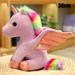 Ringshlar Cute Rainbow Plush Toy Cartoon Animal Soft Stuffed Doll Cuddly Fluffy Gifts for Friends and Kids New