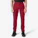 Dickies Men's Skinny Fit Double Knee Work Pants - English Red Size 36 X 32 (WP811)