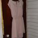 American Eagle Outfitters Dresses | American Eagle Outfitters Sz Small Blush Pink Chiffon Dress With Sparkle On Cap | Color: Pink | Size: S