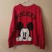 Disney Tops | Disney Mickey Mouse Women's Size Xxl Red Black White Sweatshirt | Color: Black/Red | Size: Xxl