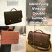 Coach Bags | Identifying Vintage Double Turnlock Briefcases - Brief, Diplomat, And Prescott | Color: Black/Red/Tan | Size: Os