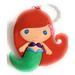 Disney Toys | Disney The Little Mermaid Ariel Pvc Figural Charm Animation Character 2 1/2" | Color: Green/Red | Size: Osbb