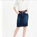 J. Crew Skirts | J Crew Womens Pencil Skirt Demim Jean Blue High-Rise Sz 26 | Color: Blue | Size: 26