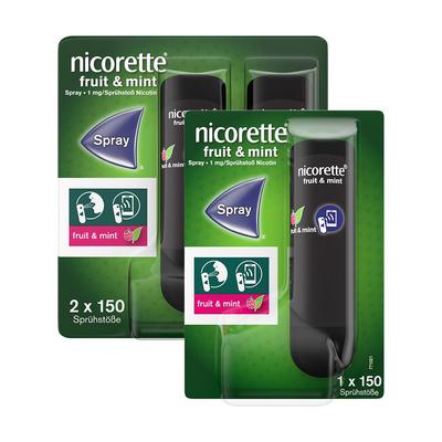 nicorette fruit & mint Spray mit Nikotin 1 St + 2 1+2 Image