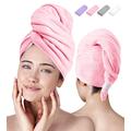 Luxe Beauty Microfiber Hair Towel Wrap – Absorbent Microfiber Hair Towels for Women Long Hair- Hair Drying Towels Microfiber Towel for Hair Wrap Perfect Curly Hair Towel for Plopping