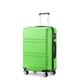 Kono 20 inch Cabin Suitcase Lightweight ABS Carry-on Hand Luggage 4 Spinner Wheels Trolley Case 55x40x22 cm (Apple Green)