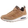 Sneaker SKECHERS "Uno Stacre", Herren, Gr. 48,5, braun (hellbraun), Leder, Lederimitat, sportlich, Schuhe, mit Luftkammernsohle, Freizeitschuh, Halbschuh, Schnürschuh