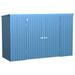 Arrow 118.36 ft. W x 42.6 ft. D Metal Traditional Storage Shed in Blue | 77.4 H x 120.7 W x 46.7 D in | Wayfair EP104BG