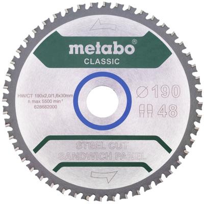 628684000 Kreissägeblatt 190 x 30 mm Zähneanzahl: 48 1 St. - Metabo