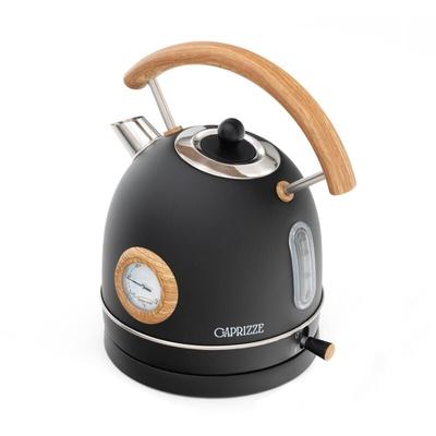 Caprizze - Wasserkessel Nara 2200 w Edelstahl mit integriertem Thermometer Fassungsvermögen 1,8 l