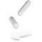 Fitfiu Fitness - 2er-Set ovale Kurzhanteln oval dumbbell à 2kg aus Stahl in weißem, weichem Silikon