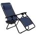 Costway Outdoor Folding Zero Gravity Reclining Lounge Chair-Blue