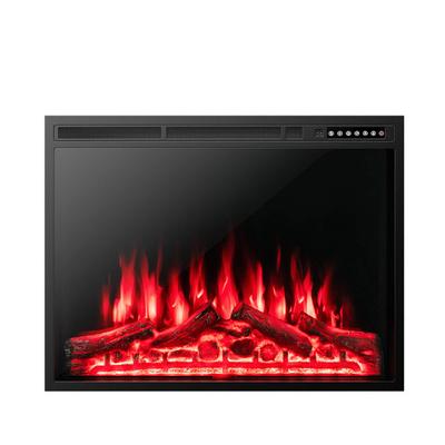 Costway 34/37 Inch Electric Fireplace Recessed wit...