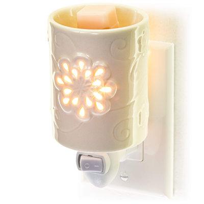 Red Barrel Studio® Wall Plug-In Wax Warmer For Scented Wax, Floral Swirl Electric Home Fragrance Warmer For Essential Oils | Wayfair