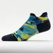 Feetures Elite Light Cushion No Show Tab Camo Splash Socks Socks Camo Blue