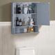 Ebern Designs Bathroom Medicine Cabinet w/ Mirror & Adjustable Shelf, Medicine Cabinets Bathroom Cabinet Wall Mounted For Kitchen | Wayfair