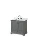 Wyndham Collection Deborah 36" Single Bathroom Vanity Set Wood/Marble in Gray/Black | 35 H x 36 W x 22 D in | Wayfair WCS202036SGBCMUNSMXX