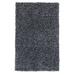 HomeRoots 3'x5' Black Heather Shag Rug - 3' x 5' Oval