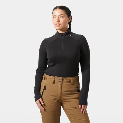 Helly Hansen Damen Lifa Merino Midweight Langarm-shirt Mit Halbreißverschluss L Image