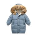 Baby Toddler Boys Girls Winter Warm Coats Hoodies Down Jacket Windproof Jacket Hooded Snowsuit Outerwear Waterproof Thick Coat