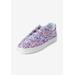 Women's The Bungee Slip On Sneaker by Comfortview in Purple Floral (Size 9 1/2 M)