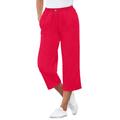 Plus Size Women's 7-Day Denim Capri by Woman Within in Vivid Red (Size 28 W) Pants