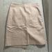 J. Crew Skirts | Cream Color J Crew Pencil Skirt Size 6 | Color: Cream/Tan | Size: 6