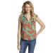 Jessica Simpson Tops | Jessica Simpson Women's Lori Ruffle Sleeve Lace Banana Leaves Spicy Orange 2x | Color: Green | Size: 2x