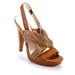 Coach Shoes | Coach Brown Leather Heel Shoes Sandals 7.5 | Color: Brown | Size: 7.5