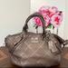 Coach Bags | Classic Coach Leather Shoulder/Hand Bag W/Straps | Color: Gray/Silver | Size: Os