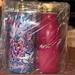 Lilly Pulitzer Dining | Nib Lilly Pulitzer Set Of Two Water Bottles. Stainless Steel. | Color: Blue/Pink | Size: Os