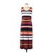 Jones New York Signature Casual Dress - Midi: Blue Stripes Dresses - Women's Size X-Small