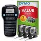 DYMO LabelManager 160 Portable Labelling Device Starter Set, Labelling Device with QWERTZ Keyboard and Easy Text Editing, with 3 Rolls, for D1 Labels in 6, 9 and 12 mm Widths