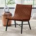 Augusto Woven Accent Chair - Navy - Grandin Road