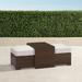 Palermo Coffee Table with Nesting Ottomans in Bronze Finish - Colome Tile Indigo - Frontgate