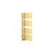 Tekar Brushed Gold Bathroom Radiator | Towel Rail Radiator | Heated Towel Rail | Flat Ladder Towel Heater | 1080 x 550