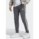 Sporthose ADIDAS SPORTSWEAR "ESSENTIALS FRENCH TERRY TAPERED CUFF 3STREIFEN HOSE" Gr. XXL, N-Gr, grau (dark grey heather, white) Herren Hosen Trainingshosen