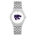 Unisex Silver Kansas State Wildcats Team Logo Rolled Link Bracelet Wristwatch