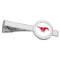 Silver SMU Mustangs Team Logo Tie Bar