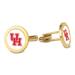 Gold Houston Cougars Logo Cufflinks