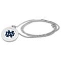 Women's Silver Notre Dame Fighting Irish Logo Pendant Necklace