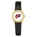 Women's Gold/Black Western Kentucky Hilltoppers Medallion Leather Watch