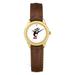 Women's Gold/Brown Cincinnati Bearcats Medallion Leather Watch