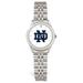 Women's Silver Notre Dame Fighting Irish Logo Medallion Rolled Link Bracelet Wristwatch