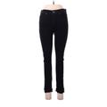 Ann Taylor LOFT Jeans - High Rise Skinny Leg Denim: Black Bottoms - Women's Size 28 - Black Wash