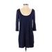 TOBI Casual Dress - Shift: Blue Dresses - Women's Size Small